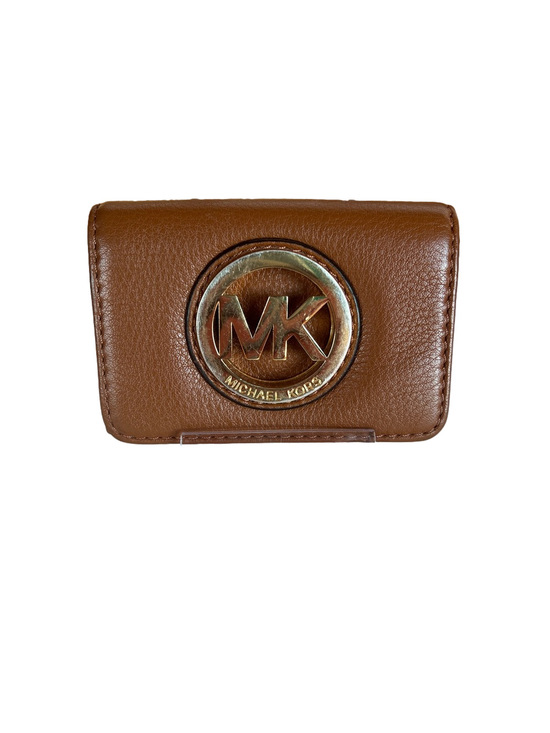 Michael Kors Handbags - Michael Kors Fulton Brown Leather Cardholder Case